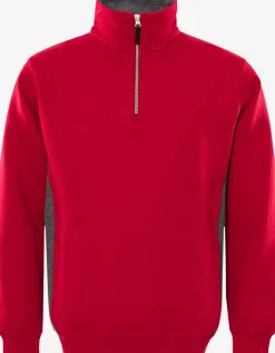 Acode Sweatshirt Med Kort Dragkedja 1705 DF