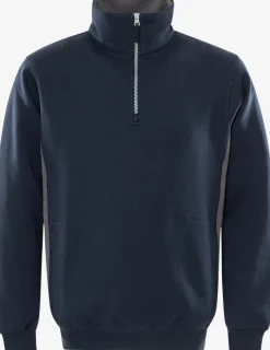 Acode Sweatshirt Med Kort Dragkedja 1705 DF