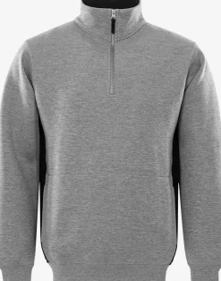 Acode Sweatshirt Med Kort Dragkedja 1705 DF