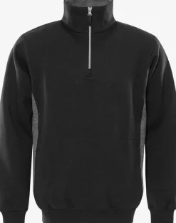 Acode Sweatshirt Med Kort Dragkedja 1705 DF