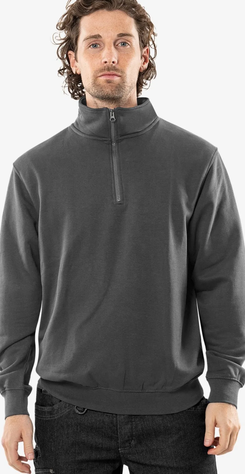Acode Sweatshirt Med Kort Dragkedja 1737 SWB