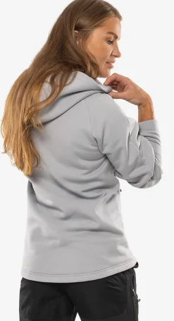 Cobalt Polartec® Power Stretch® Hoodie, Dam