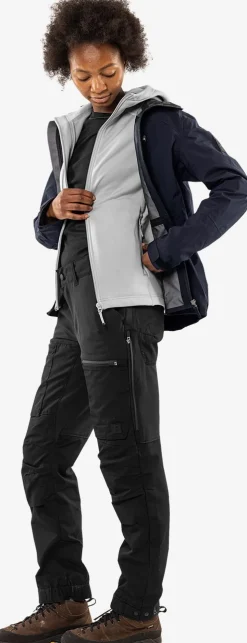 Cobalt Polartec® Power Stretch® Hoodie, Dam