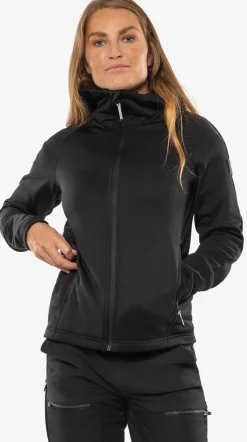 Cobalt Polartec® Power Stretch® Hoodie, Dam