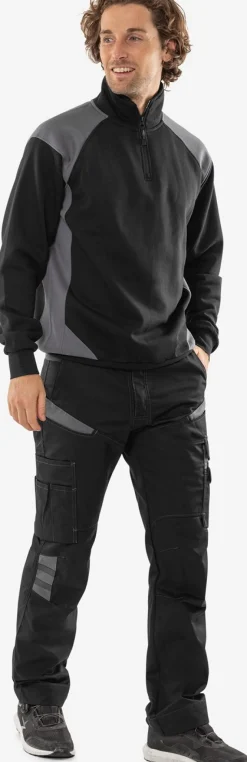 Sweatshirt Med Kort Dragkedja 7048 GSM
